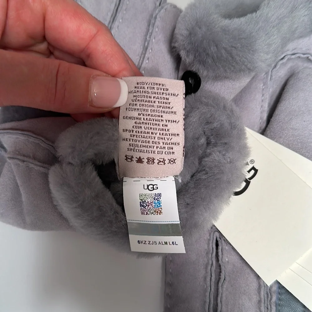 UGG size L , leather gloves. - Picture 6 of 7